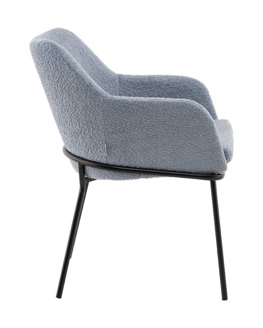 Стул с подлокотниками Кози new ткань букле синий