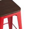 Стул барный TOLIX WOOD красный глянцевый