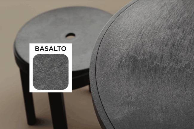 Табурет пластиковый барный Stack Maxi базальт 480х480х765 мм