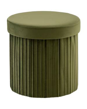 Пуф складной с ящиком Store Round травяной