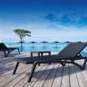 Столик пластиковый журнальный Ocean Side Table черный 450х450х450 мм
