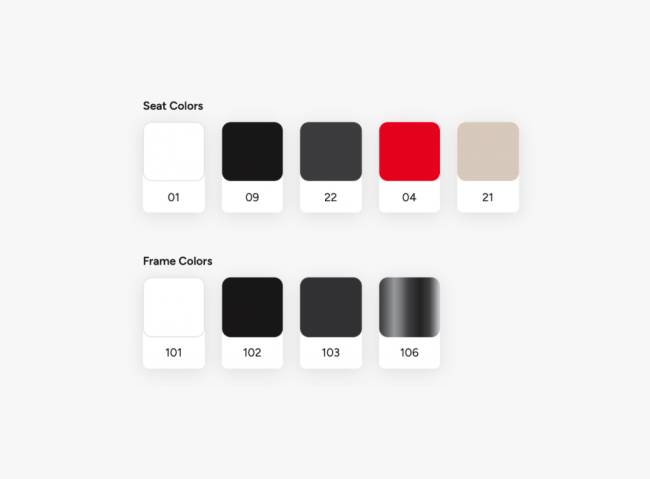 Стул пластиковый барный Icon-B хромированный, красный 520х520х1170 мм