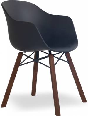 Кресло пластиковое Globe-K Wox Iroko натуральный, антрацит 590х580х780 мм