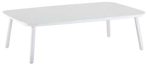 Столик металлический кофейный Venice белый 1200х800х370 мм