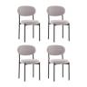 Стул Бриф DD букле светло-серый 4 шт.