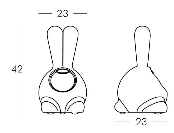 Светильник пластиковый Кролик Jumpie Lighting 230х250х420 мм