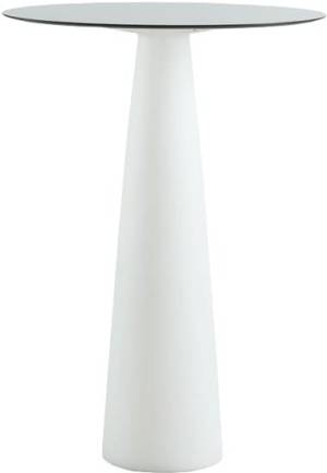 Стол из HPL пластика барный Hopla Standard белый Ø690х1100 мм