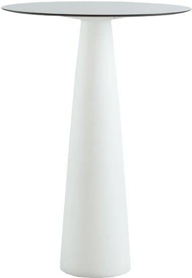 Стол из HPL пластика барный Hopla Standard белый Ø690х1100 мм