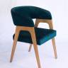 Стул-кресло Бакки натур/ синий