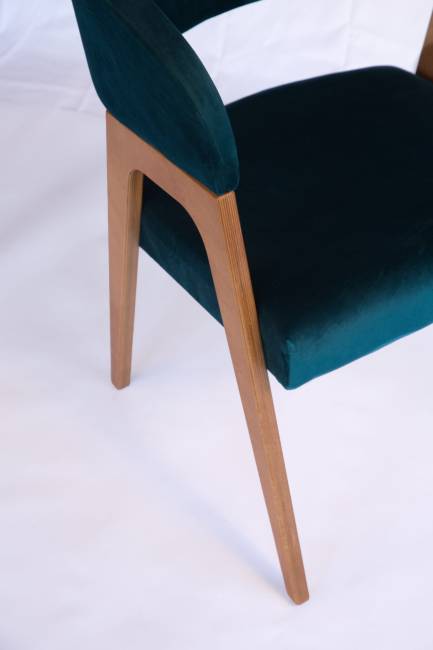 Стул-кресло Бакки натур/ синий