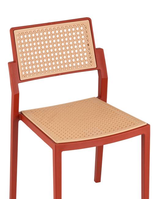 Стул пластиковый Milto красный