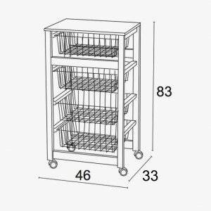 Тележка кухонная GingerOne