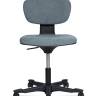 Кресло офисное / Юниор / Junior / черный пластик  / серая ткань / серая ткань
