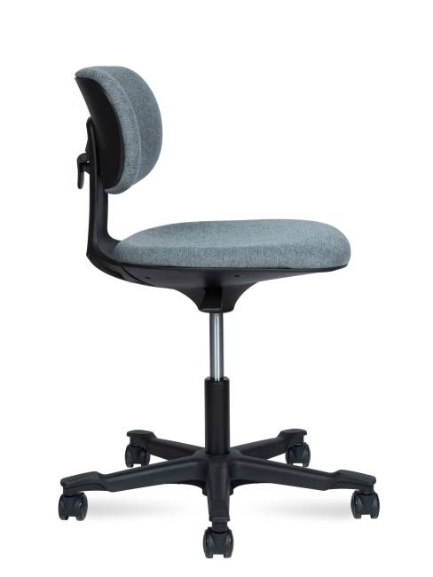 Кресло офисное / Юниор / Junior / черный пластик  / серая ткань / серая ткань