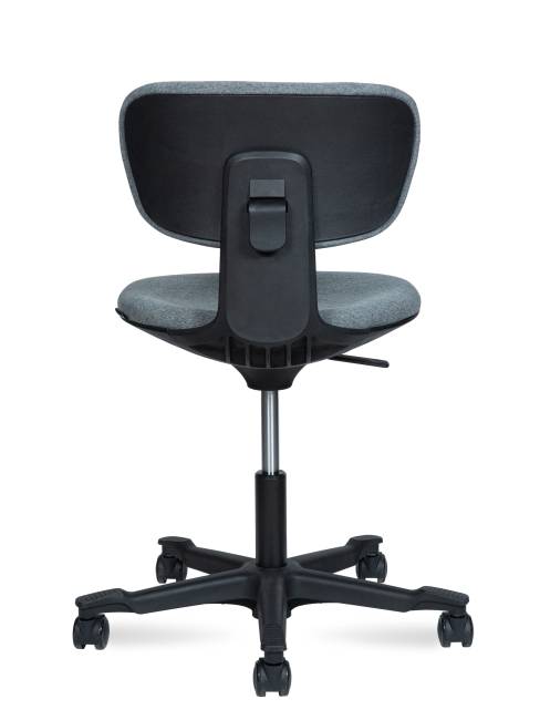 Кресло офисное / Юниор / Junior / черный пластик  / серая ткань / серая ткань