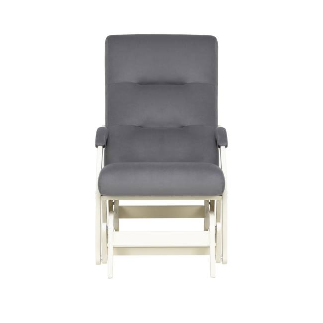 Кресло-маятник Leset Дэми Слоновая кость V32 серый