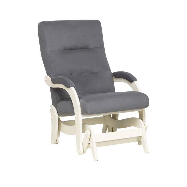 Кресло-маятник Leset Дэми Слоновая кость V32 серый