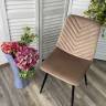 Стул DUKE BLUVEL-40 BEIGE, велюр / черный каркас М-City
