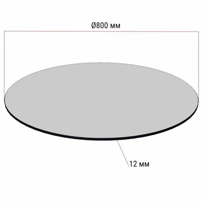 Столешница круглая HPL Fitto сосна новеченто Ø800х12 мм Столешница круглая HPL Fitto сосна новеченто Ø800х12 мм