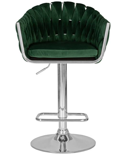 Стул барный DOBRIN MARCEL, зеленый велюр (MJ9-88)