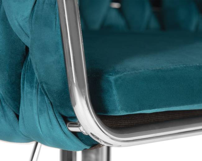 Набор 2 шт Стул барный DOBRIN MARCEL, морской волны велюр (MJ9-99)