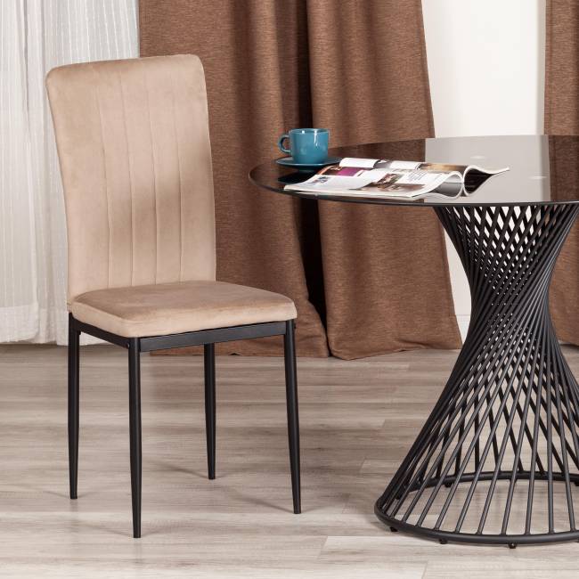 Стул VERTER (mod. 37-1) / 2 шт. в упаковке металл, флок, 47,8 х 41,5 х 97 см, Beige (бежевый) HLR8 / черный (Комплект из 2 шт.) Beige (бежевый) HLR8 / черный металл, флок Стул VERTER (mod. 37-1) / 2 шт. в упаковке металл, флок, 47,8 х 41,5 х 97 см, Beige (бежевый) HLR8 / черный (Комплект из 2 шт.) Beige (бежевый) HLR8 / черный металл, флок