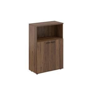 SG.843.DM.SH / Шкаф средний с нишей 800х400х1200, 2-х дв., з.ст HDF / корпус: дуб модена; фасады: серый бархат