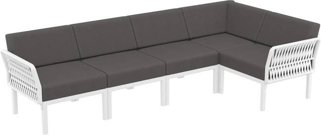 Подушка угловая для спинки дивана Portofino Lounge темно-серый 650х350х190 мм