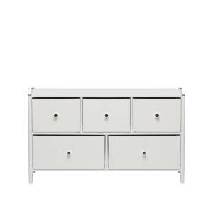 Комод Leset Нирита/Хайди широкий 5 ящиков, Белый Белый Белый