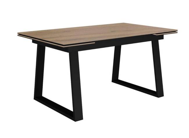 Стол DikLine DZ160 дуб галифакс/черный (2 уп.)