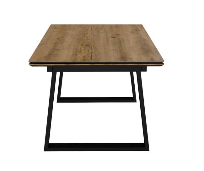 Стол DikLine DZ160 дуб галифакс/черный (2 уп.)