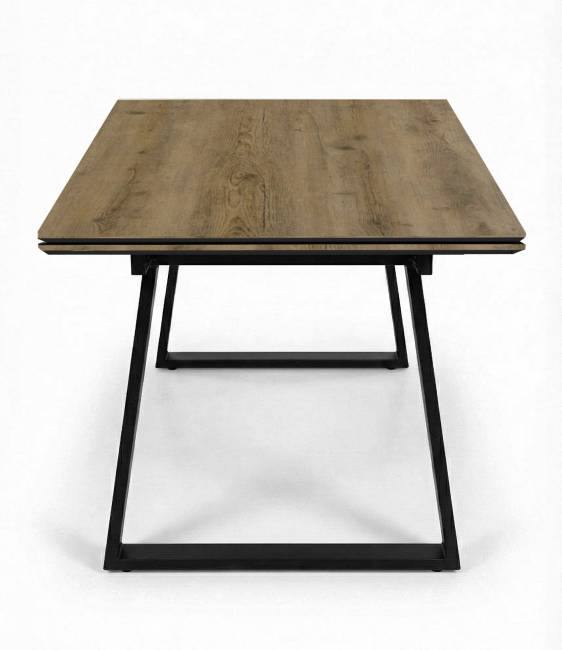 Стол DikLine DZ160 дуб галифакс/черный (2 уп.)