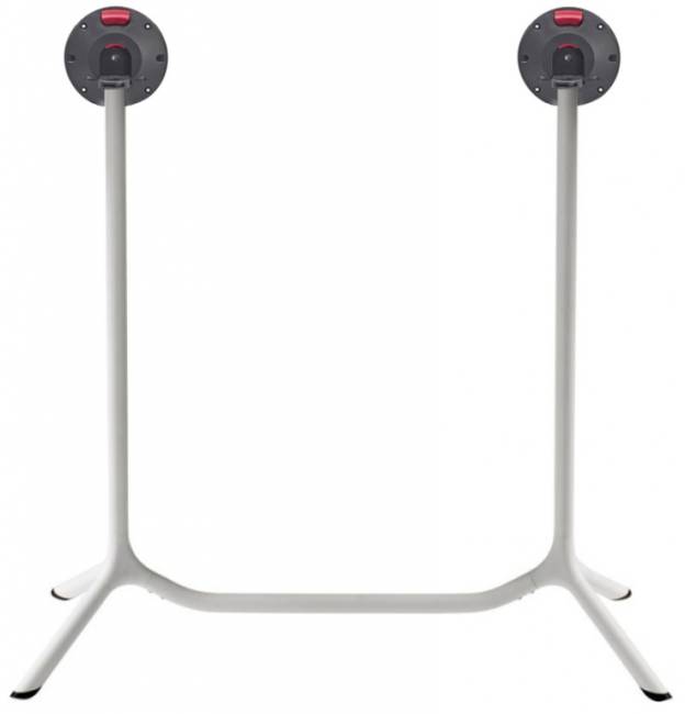 Подстолье металлическое барное двойное складное Tripe Double Folding белый 1140х540х1090 мм