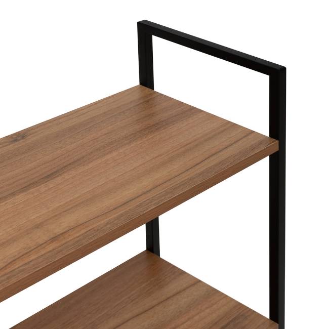 Стеллаж Leset Стилвуд 24 широкий, 4 полки Чёрный