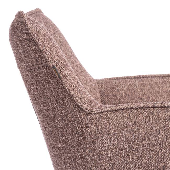 Кресло Lutz/Лутц/Луц хром велюр/букле, VT shape wood rose VT shape wood rose велюр/букле