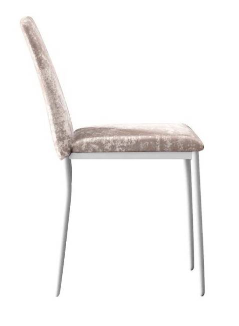 Стул DikLine 270 M02 бежевый, ножки белые