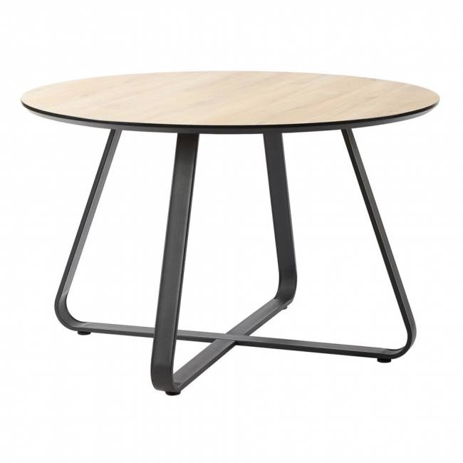 Стол Toronto диам.120см, дуб c чёрным