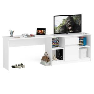 Стол письменный 1200 и тумба высокая МТВ1204 Мори цвет белый