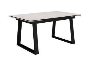 Стол DikLine DZ160 хромикс белый/черный (2 уп.)