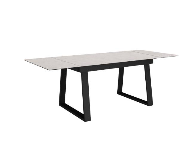 Стол DikLine DZ160 хромикс белый/черный (2 уп.)