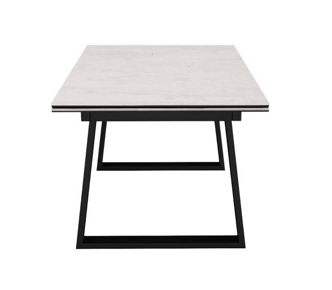 Стол DikLine DZ160 хромикс белый/черный (2 уп.)