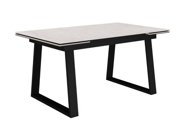 Стол DikLine DZ160 хромикс белый/черный (2 уп.)