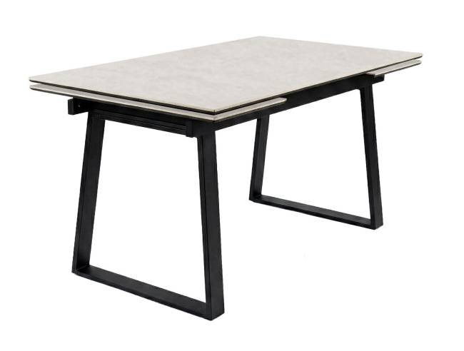 Стол DikLine DZ160 хромикс белый/черный (2 уп.)