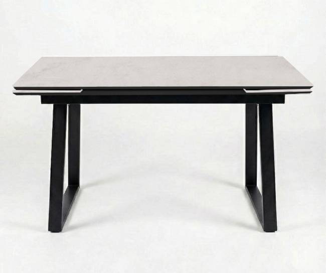 Стол DikLine DZ160 хромикс белый/черный (2 уп.)