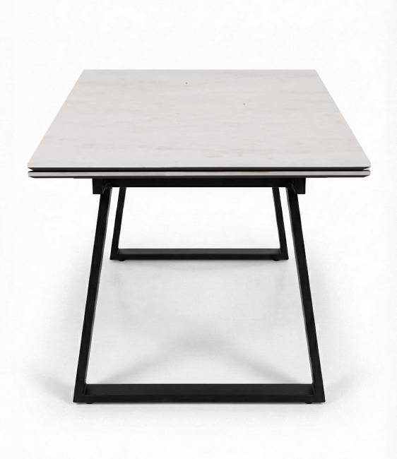 Стол DikLine DZ160 хромикс белый/черный (2 уп.)