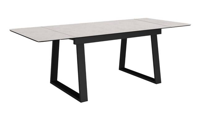 Стол DikLine DZ160 хромикс белый/черный (2 уп.)