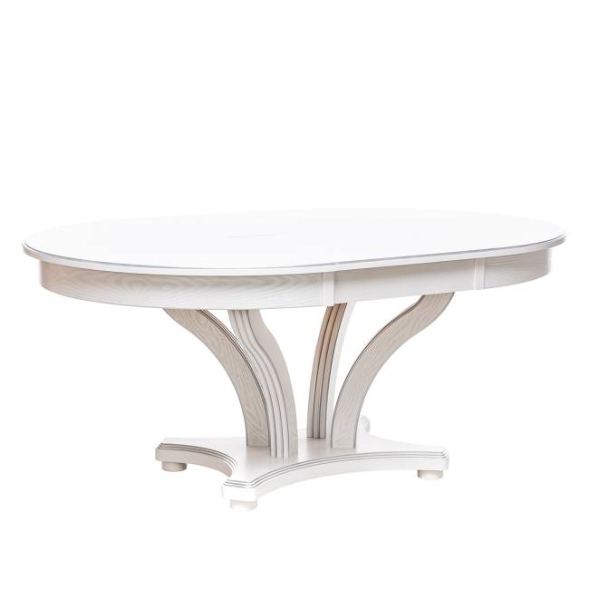 Стол раздвижной Leset Ромео 1Р Белый патина серебро