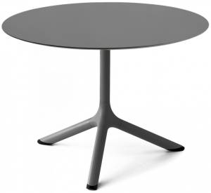 Столик ламинированный кофейный Tripe антрацит, антрацит Ø700х510 мм