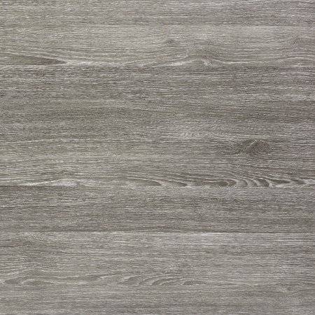 Стол ламинированный барный Tripe черный, состаренный серый дуб Ø600х1100 мм