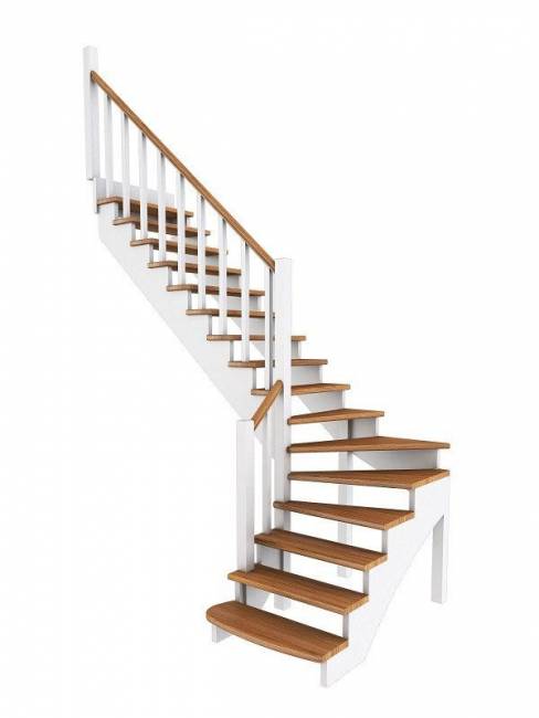 Деревянная лестница К-001м/6 Деревянная лестница К-001м/6